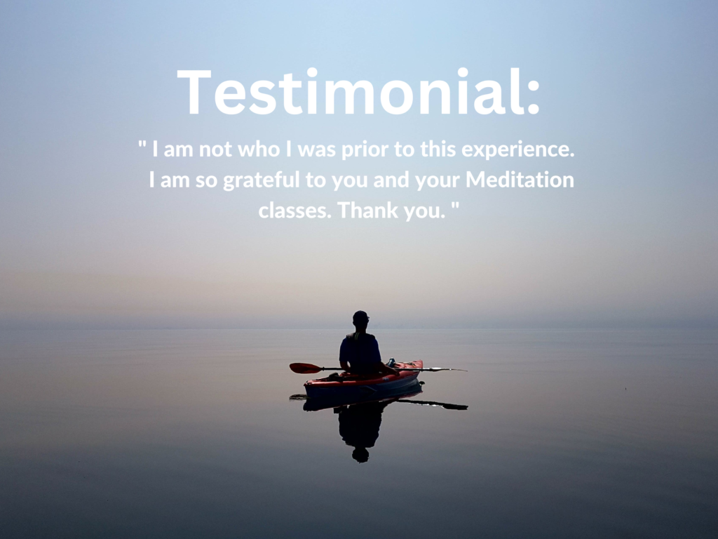 Humanist Meditation testimonial man in canoe